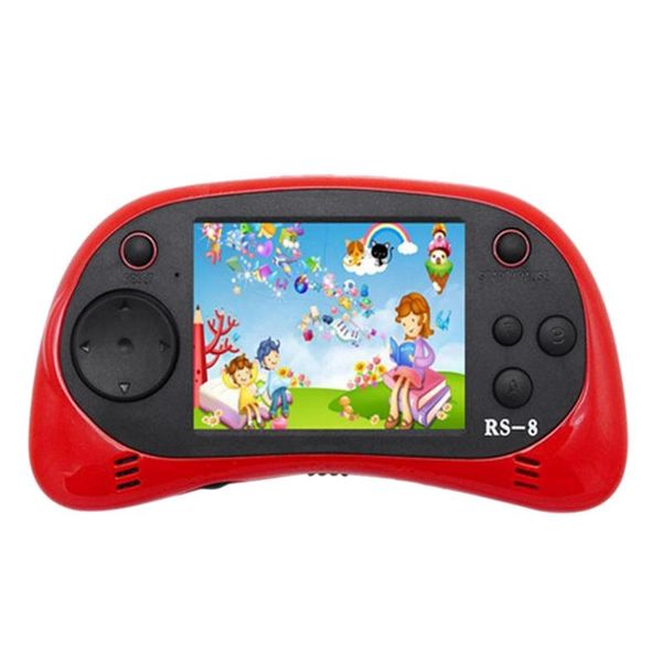 kids portable game player, rs-8 retro 16 bit hd handheld game built-in 42 2.5 inch console